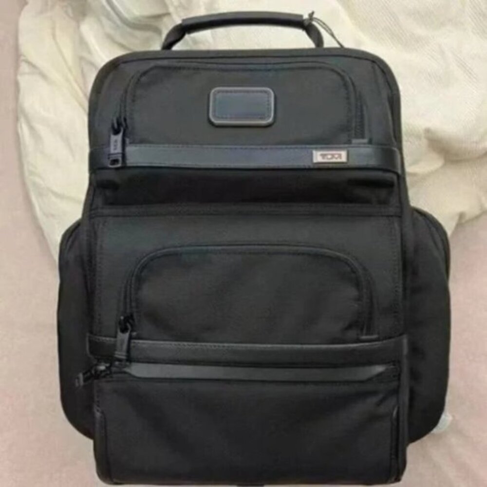 TUMI Alpha 3 Backpack - Business Travel Black Nylon